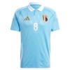 Jalkapallo Pelipaidat/Peliasut Belgia Tielemans 8 Vieraspelipaita Euro 2024
